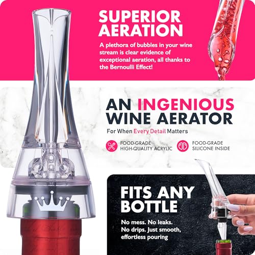 Wine Aerator Pourer Spout – Professional No-Drip Bottle Decanter