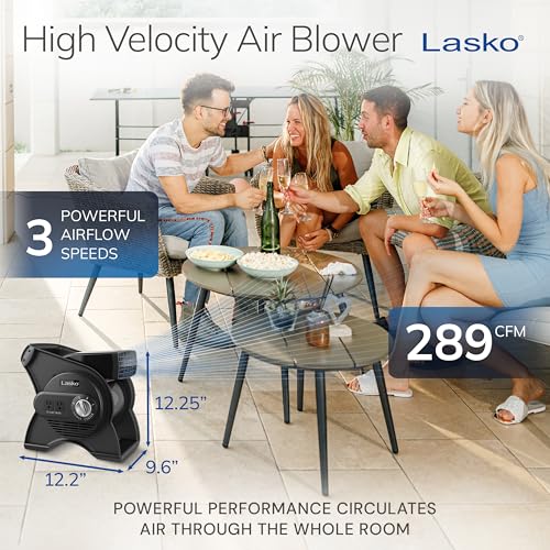 Lasko 12" Pivoting High-Velocity Utility Fan and Air Mover