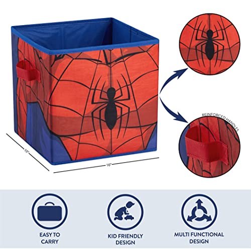 Collapsible Fabric Storage Cubes for Kids - 10-Inch Set of 2 Bins