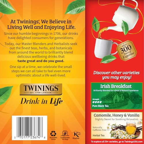 Twinings English Breakfast Black Tea Bags 100 Count