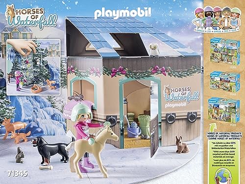 Christmas Sleigh Ride Advent Calendar with Horse Figures & Surprises