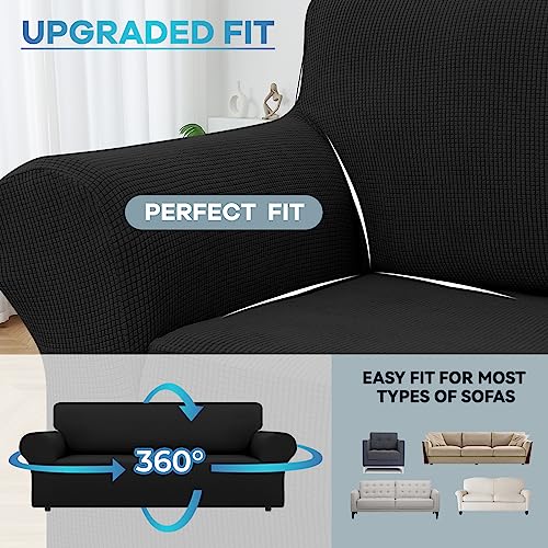 1-Piece Stretch Sofa Slipcover for 3 Cushion Couch - Furniture Protector