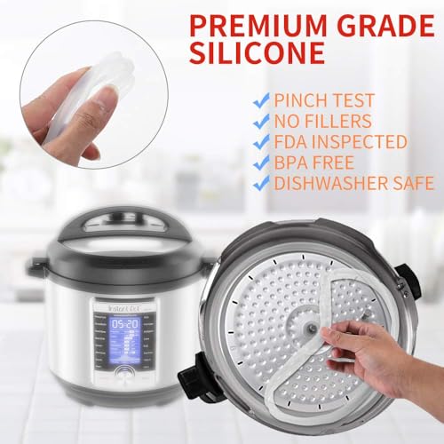 Silicone Sealing Ring for 5qt and 6qt Electric Pressure Cookers (2 Pack)