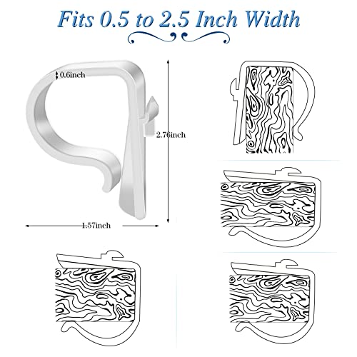 24-Pack Plastic Church Pew Clips for Wedding Aisle Decor & Railings