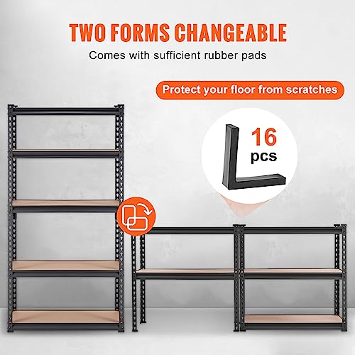 5-Tier Heavy Duty Storage Shelves 30"x12"x60" Metal Utility Rack