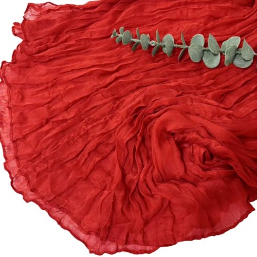 3-Pack Red Cheesecloth Table Runner 17x108 in | Seveups