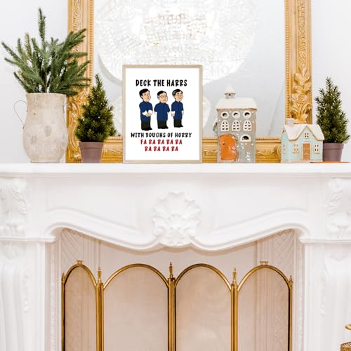 Homythe Christmas Story Wall Art Prints Set of 6 - Holiday Home Decor, 8x10 Inches, Unframed