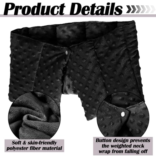 4 lb Weighted Neck Wrap - Sensory Shoulder Pad for Relaxation, 32 x 8 Inch