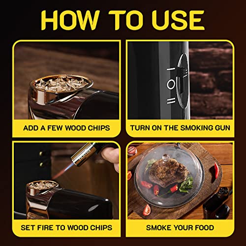 Homia Premium Cocktail Smoker Kit 1pc - Smoke Infuser & Accessories for Drinks & Food