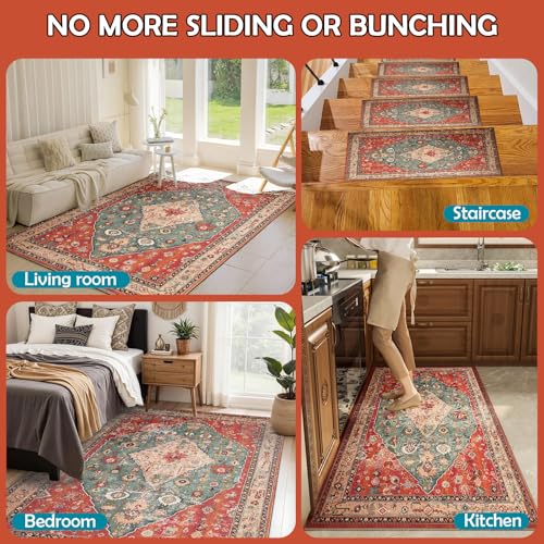 9x12 Ft Waterproof Rug Pad - Non-Slip Felt and TPR Carpet Underlay