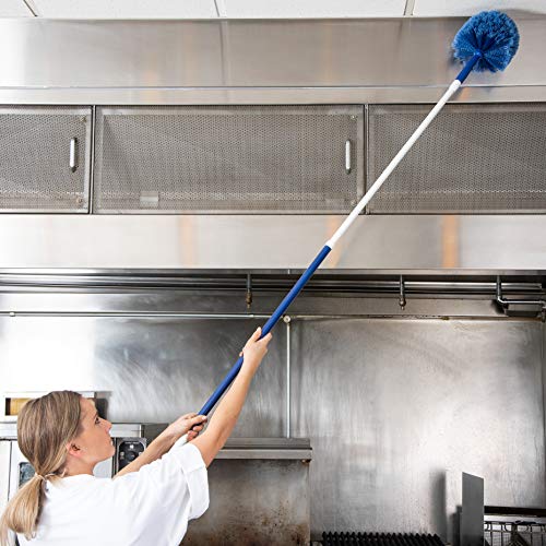 Round Cobweb Duster Head with Electrostatic PVC Bristles for Ceilings