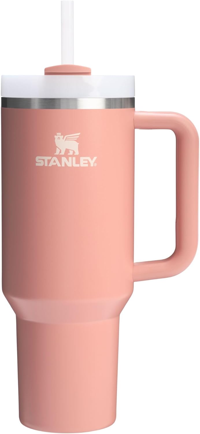 STANLEY Quencher H2.0 Tumbler - 40 oz Insulated Stainless Steel Cup with Handle & Straw | BPA-Free | Sienna Color