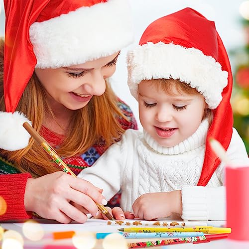 SULOLI 24-Pack Christmas Ballpoint Pens Assorted 12 Styles – Holiday Gift & Office Supplies