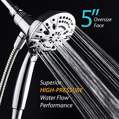 8-Setting High-Pressure Handheld Shower Head with Magnetic Docking