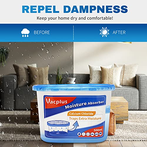 Moisture Absorber Boxes 3-Pack Fragrance Free Dehumidifier
