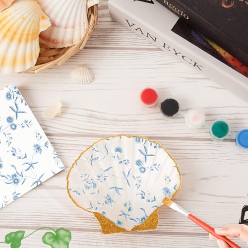 Natural Large Scallop Shells for Crafts & Decor - 10 Pack, 4-4.5 Inch