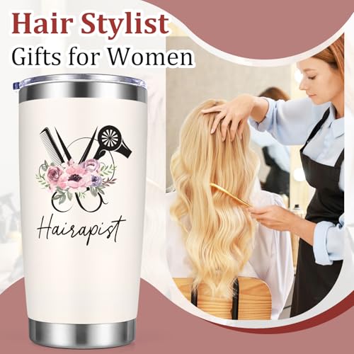 Creamy-1 Hairdresser Gift Set Insulated Tumbler & Keychain for Women