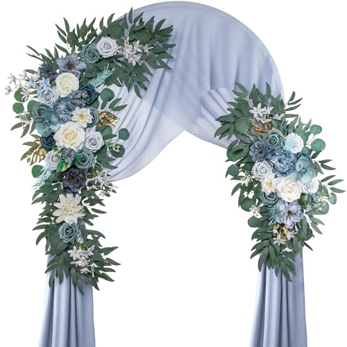 Artificial Wedding Arch Flower Swags, 2-Piece Boho Floral Arrangement Set