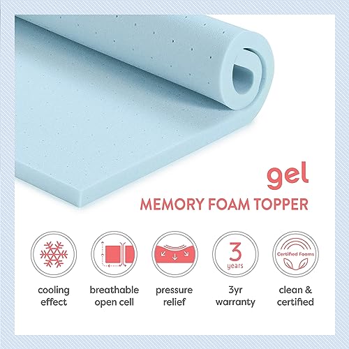 Best Price Mattress 3 Inch Ventilated Memory Foam Mattress Topper Twin XL