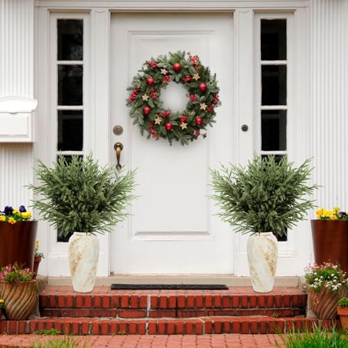 BIGFIS 6 Pack Artificial Norfolk Pine Branches 36-inch Faux Greenery for Christmas Decorations