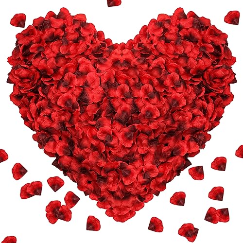 1000 Pcs Artificial Rose Petals for Romantic Nights, Weddings & Proposals
