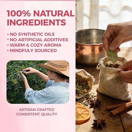 Natural Stovetop Simmer Pot Potpourri Mix - 6 Piece Botanical Blend