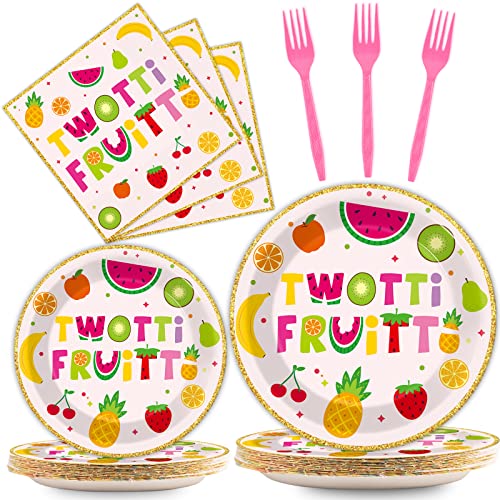 96-Piece Fruit Themed Party Supplies Set for 24 Guests - Birthday Tableware
