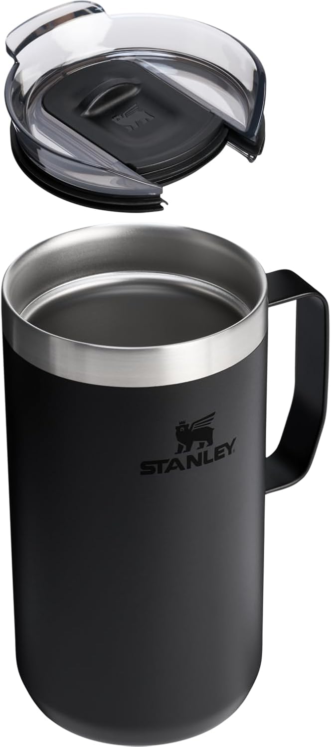 STANLEY Everyday Camp Mug - Insulated Stainless Steel Coffee Mug with Drink Through Lid | BPA-Free