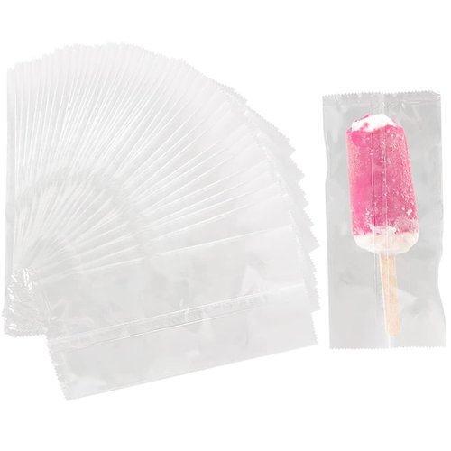 Ice Popsicles Bags Thick Frozen Pops Ice Cream Bags Wrappers 8.6x4.3inch Plastic 200pieces