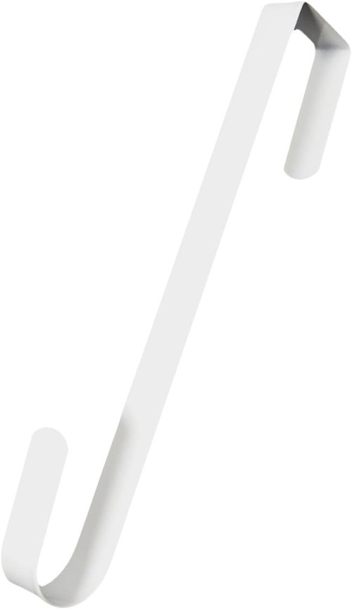 AnapoliZ Wreath Hooks - Elegant Metal Door Hanger for Coats & Towels | Sturdy White Design (1 Piece)