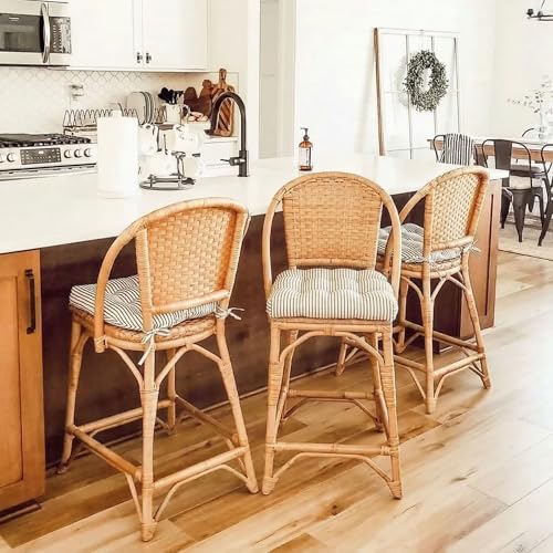 16.5 x 18 Dining Chair Cushions with Ties, 4-Pack Latex Foam Seat Pads