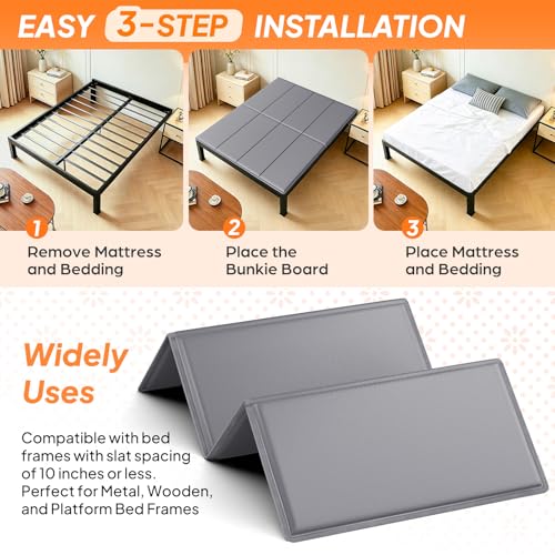 Heavy Duty Queen Bunkie Board - 10mm Thick Anti-Slip Mattress Support