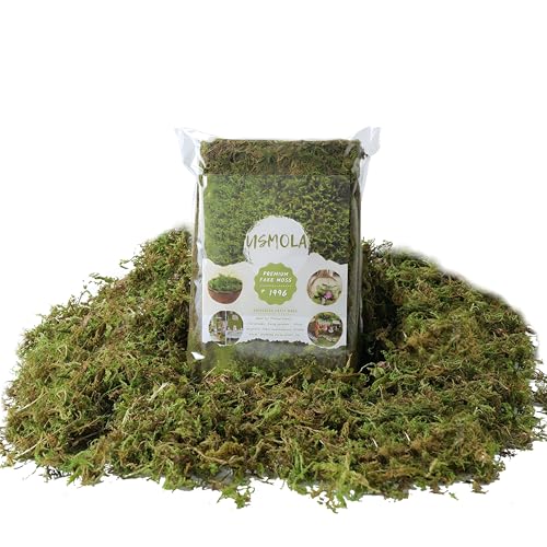 Artificial Green Moss for Potted Plants & DIY Crafts - 4 oz Faux Moss