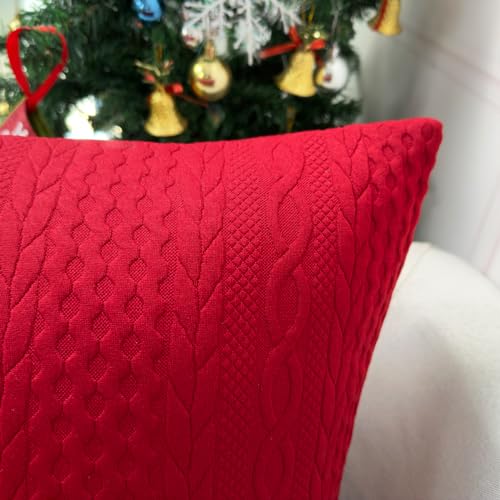 Booque Valley Red Body Pillow Cover 20x54 in | Christmas Decor