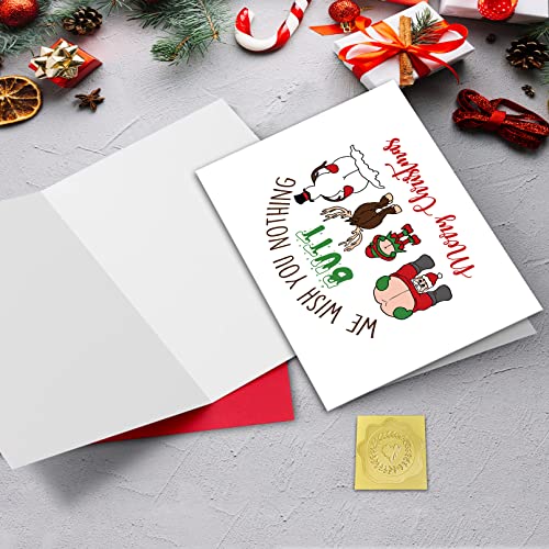 GYYsweetus Naughty Butt Christmas Card for Men Women – Blank Inside 300gsm Card