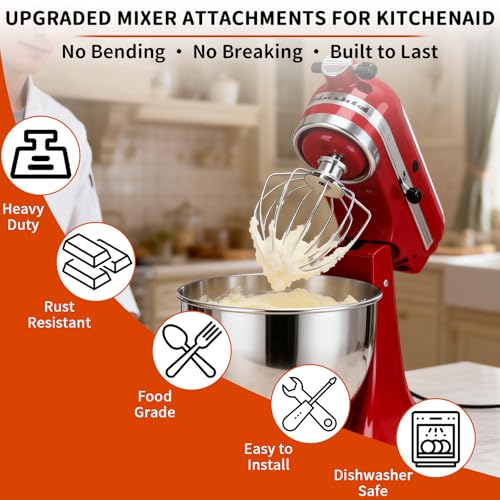 3-Piece Stand Mixer Attachment Set for 4.5-5QT Tilt-Head Mixers