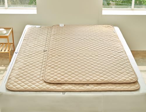 99% EMF Blocking Heated Mattress Pad - Twin Size, 8 Heat Settings