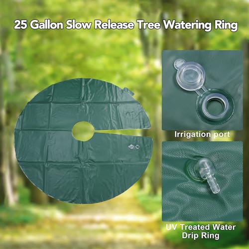 10 Gallon Tree Watering Bag - Slow Release Drip Irrigation Mat (23.6 in)