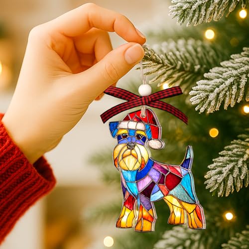 Schnauzer Ornament - Mini Schnauzer Christmas Ornament, Holiday Keepsake, Includes Gift Box (Variation of THIS listing)