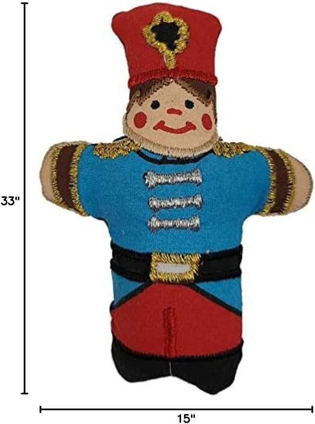 Pockets of Learning Nutcracker Advent Calendar - Interactive Christmas Décor | Embroidered Soft Fabric Wall Hanging