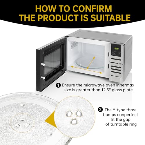 13.5-Inch Microwave Glass Turntable Plate Replacement Tray