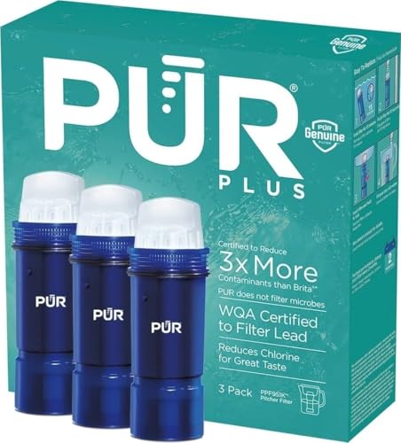 Pitcher & Dispenser Water Filter Replacement Cartridges - 3 Pack