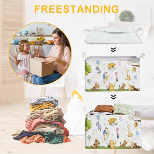 Winnie Basket Winnie-1 Baby Nursery Storage Hamper Waterproof Foldable Toy & Clothes Bin