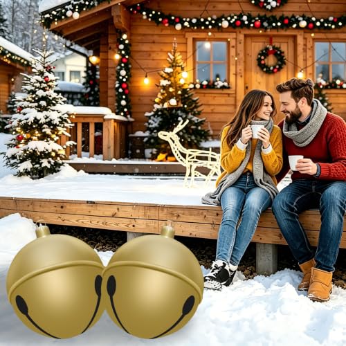 2PCS Giant Christmas Inflatable Ornaments Balls, 24IN PVC Large