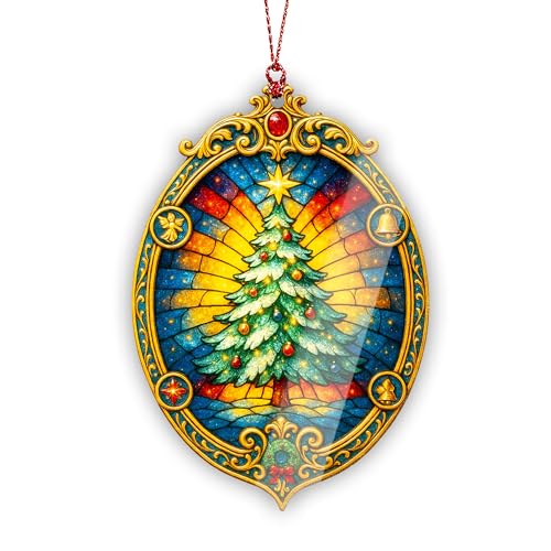 RUSATEN Christmas Ornament 2025 Northern Lights Starry Night Holiday Decor