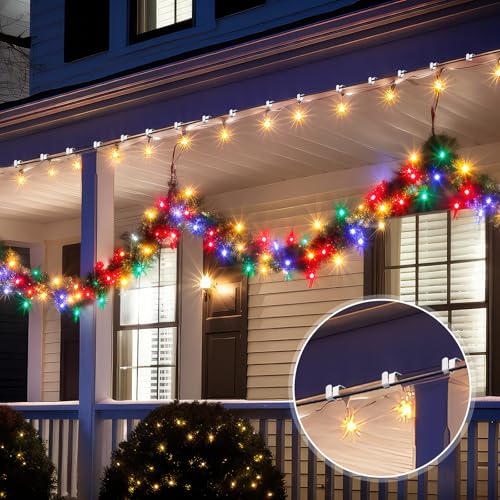 50 Pcs Stainless Steel Christmas Light Clips for Gutters and Shingles
