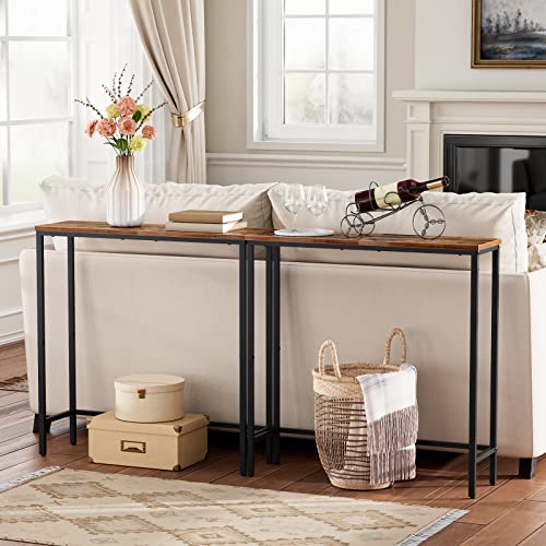 Narrow Console Table - 29.5-Inch Thin Sofa Table for Entryway & Hallway