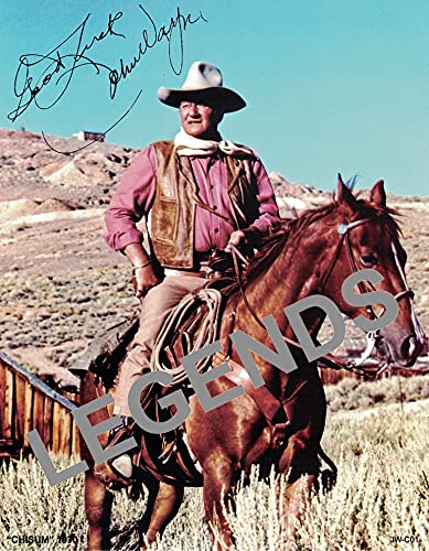 John Wayne Chisum Autographed Color Photo Print