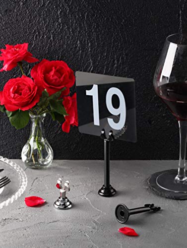 1.5-Inch Harp Clip Table Number and Place Card Holders, Silver, Set of 12