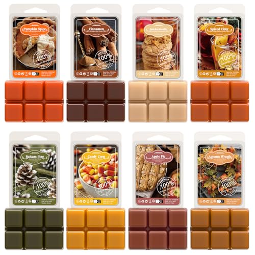 Natural Soy Wax Melts for Warmers - Fall Scented Autumn Fragrance Cubes